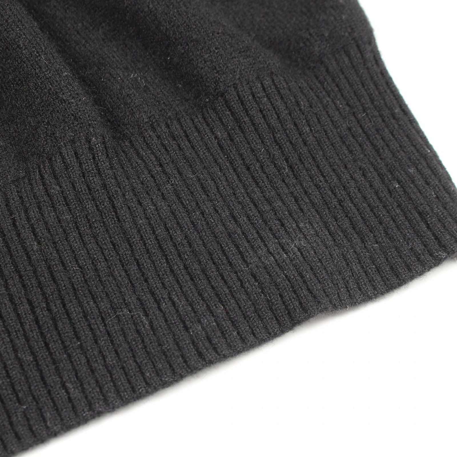 Dior Knit Kenny Scharf CD Logo Embroidery Black Cashmere Sweater — view 5