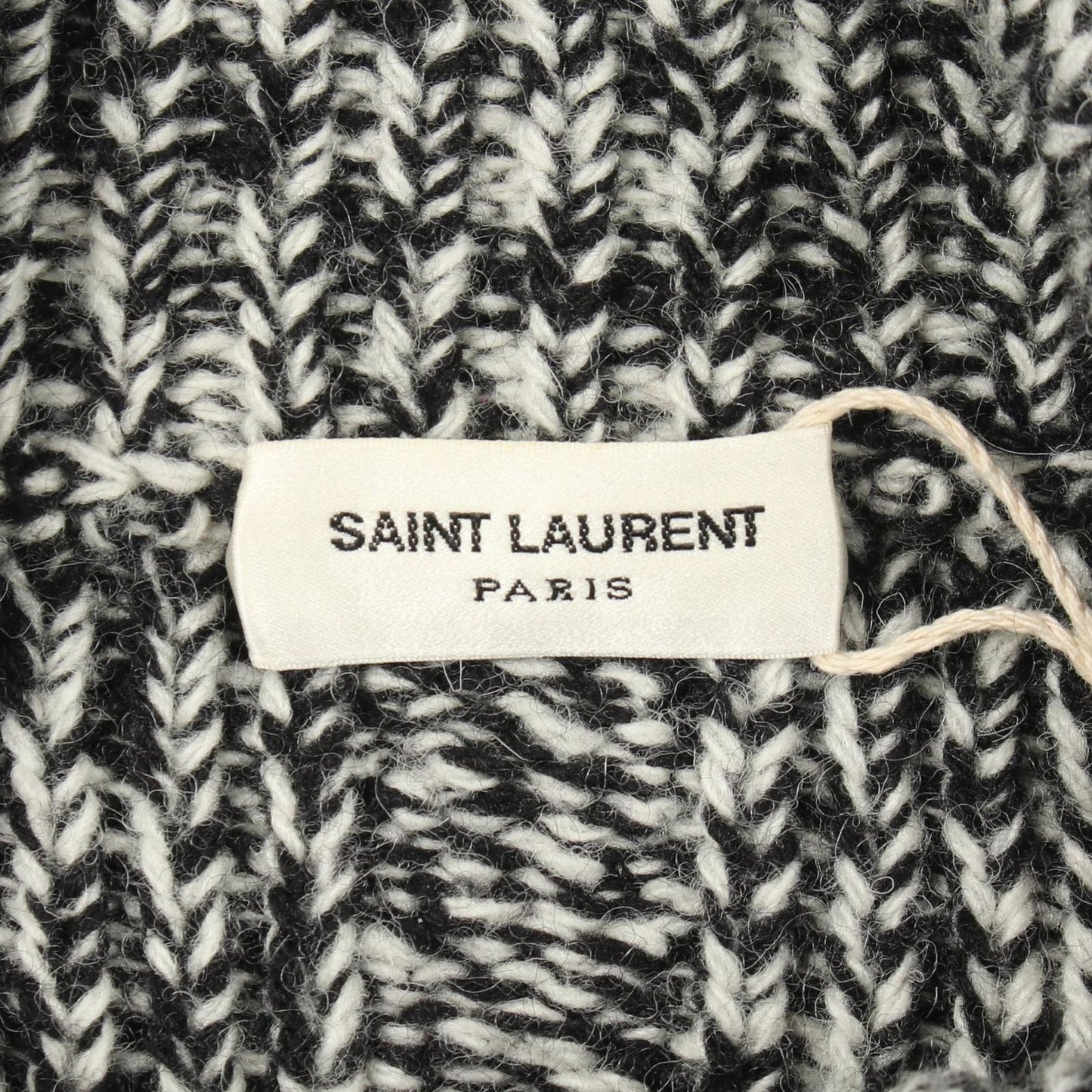 Saint Laurent Paris Knit Rib Wool Sweater — view 3