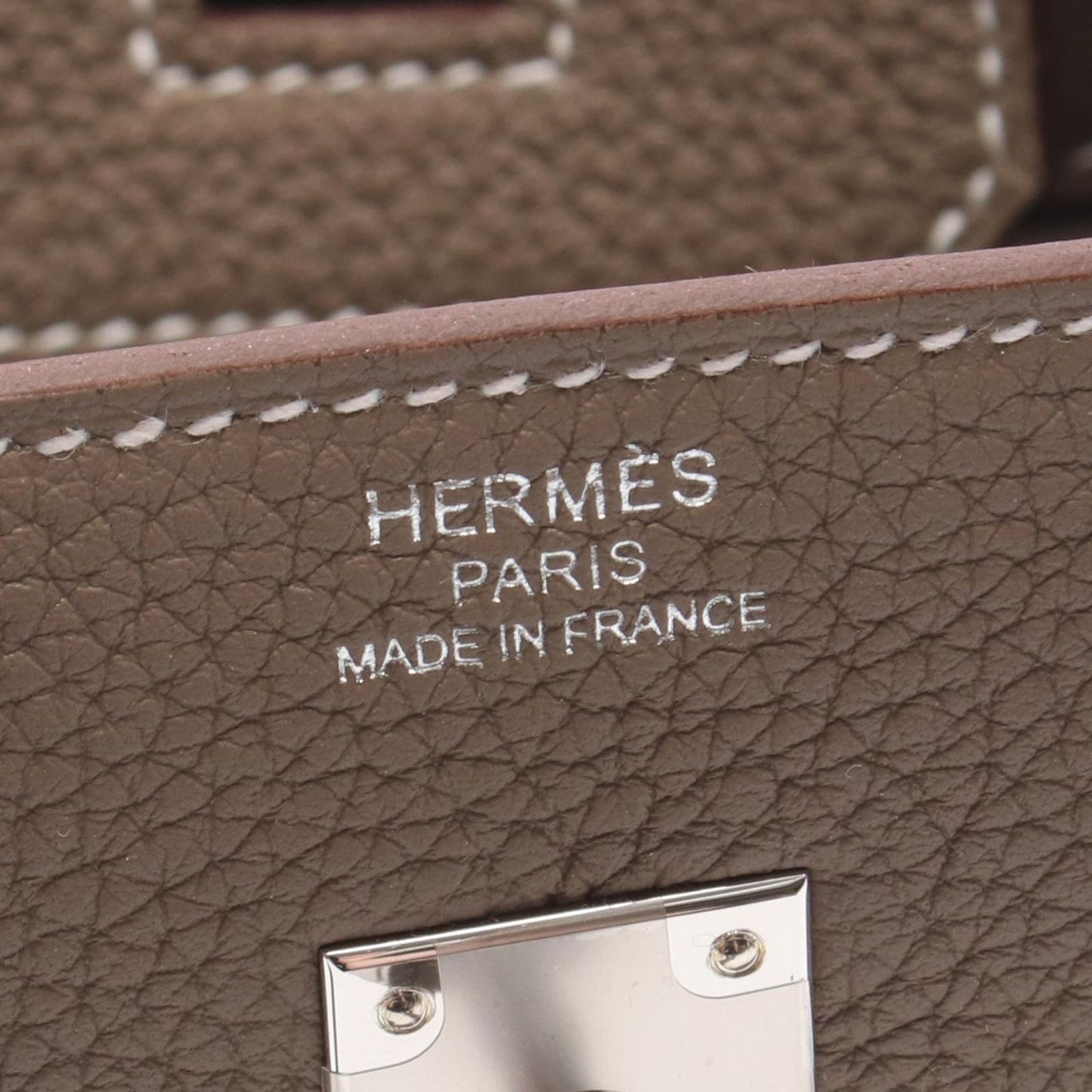 Hermes Handbag Birkin 25 Etoupe — view 4