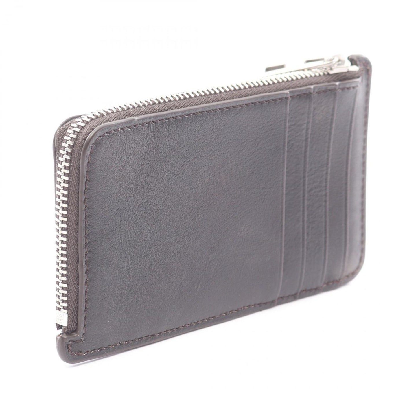 Loewe Coin Case Panta Card Holder Vintage Brown Leather — view 2