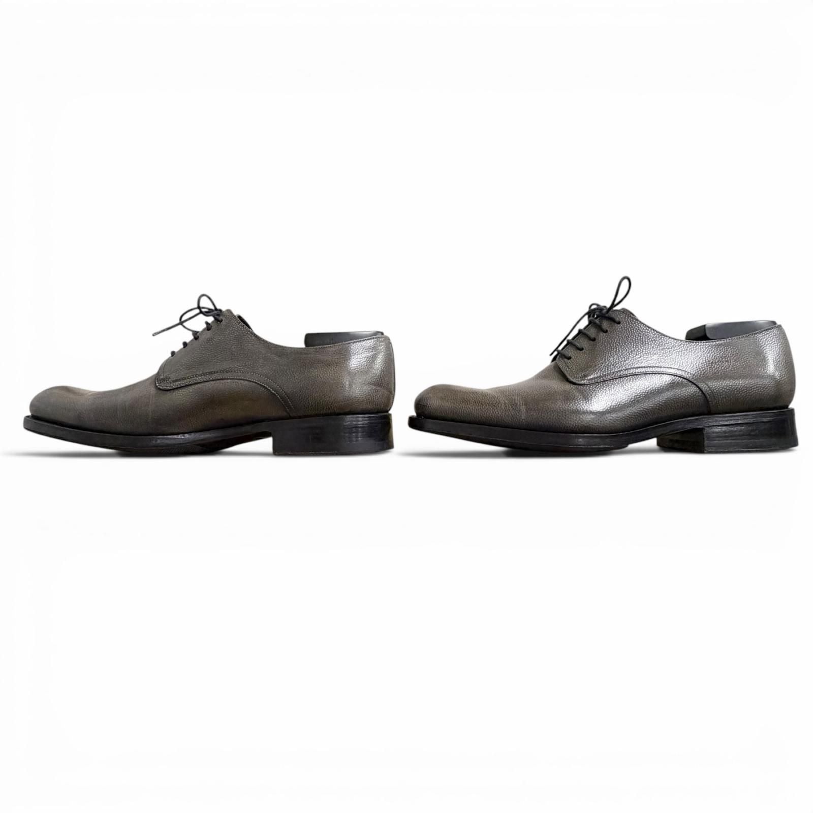 Dior Homme Lace Up Leather Shoes Business Gray — view 2