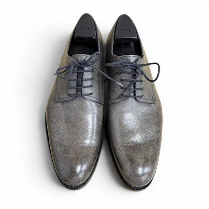 Dior Homme Lace Up Leather Shoes Business Gray — view 6