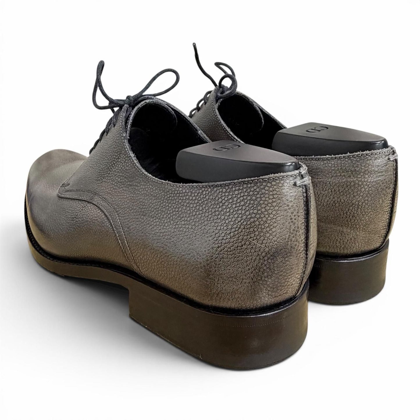 Dior Homme Lace Up Leather Shoes Business Gray — view 5