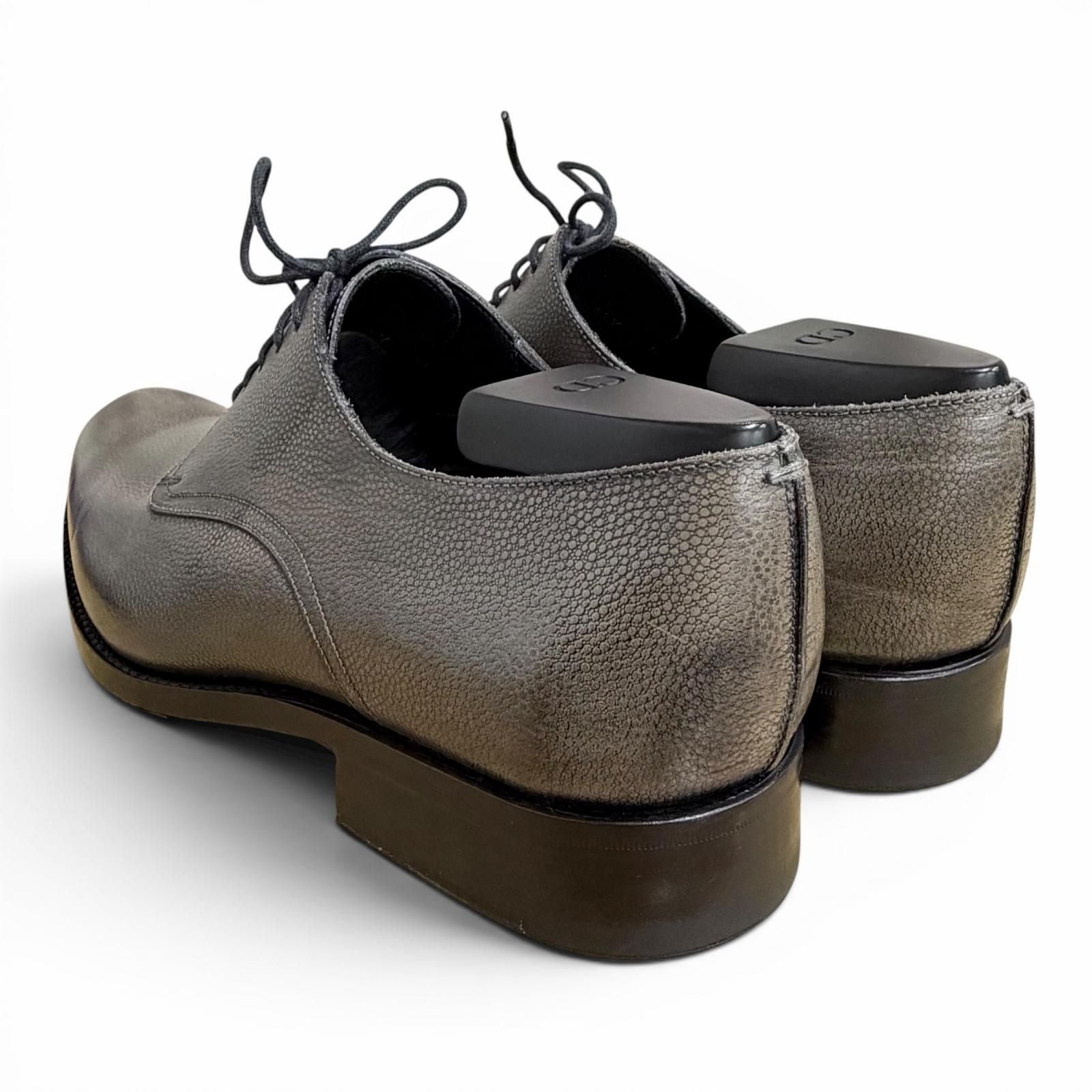 Dior Homme Lace Up Leather Shoes Business Gray — view 5