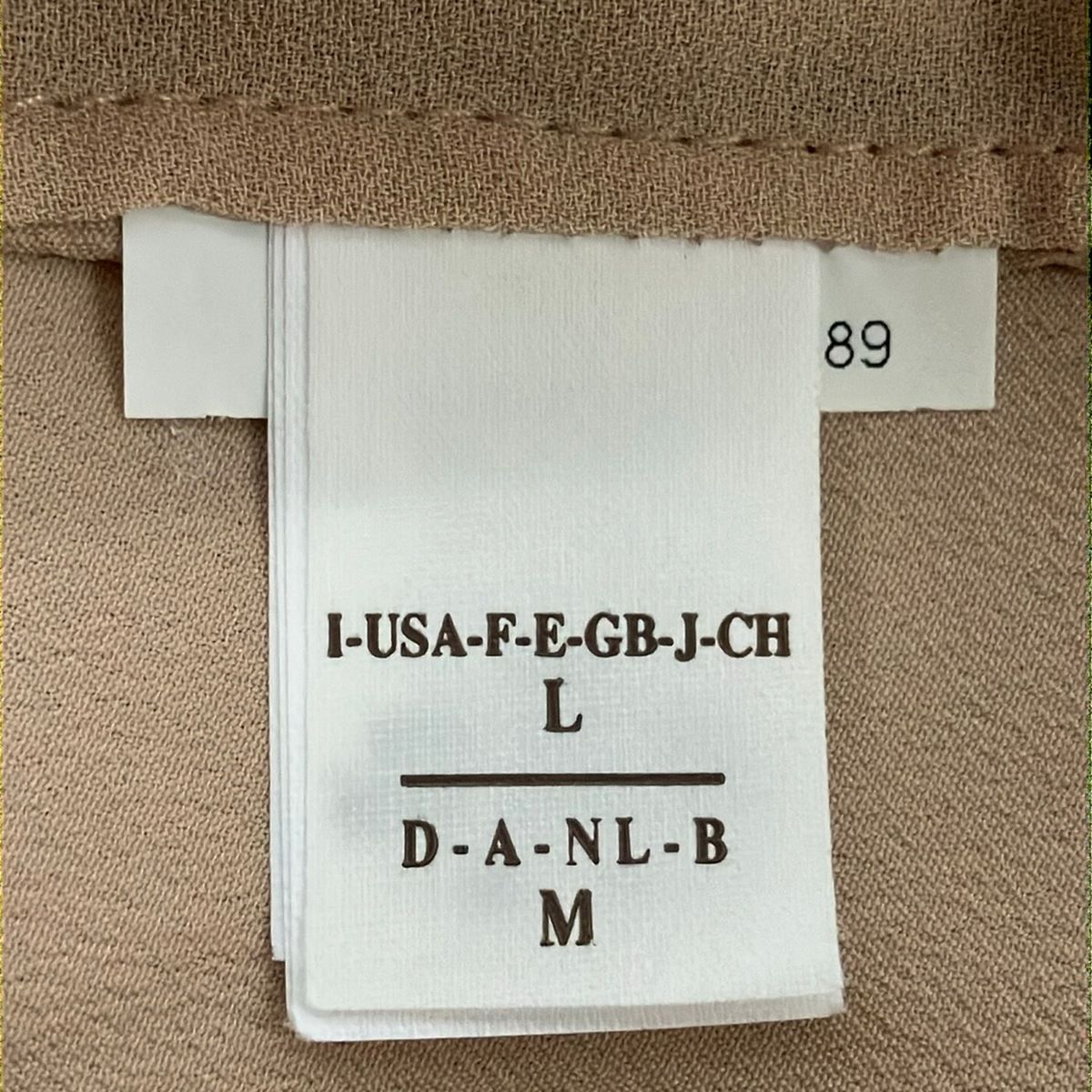 Brunello Cucinelli Dress L Beige Dark Brown Sleeveless Long Silk Leather — view 5