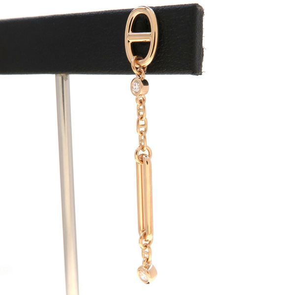 Hermes Chaine D'ancre Chaos Diamond Earrings — view 3