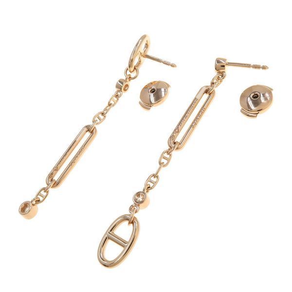 Hermes Chaine D'ancre Chaos Diamond Earrings — view 6