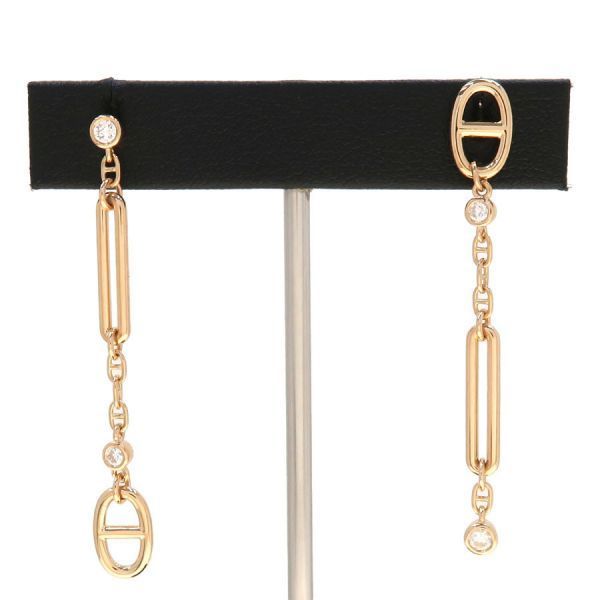 Hermes Chaine D'ancre Chaos Diamond Earrings