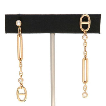 Hermes Chaine D'ancre Chaos Diamond Earrings
