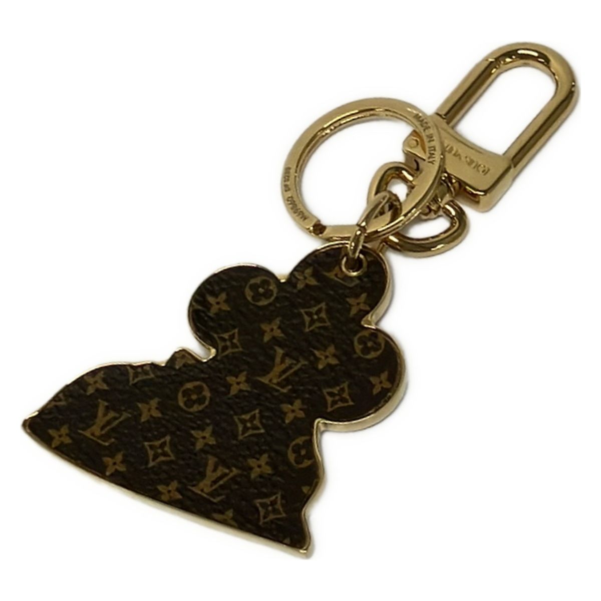 Louis Vuitton Key Holder Porte Cles Charm Vivienne Gold Red Multi — view 2