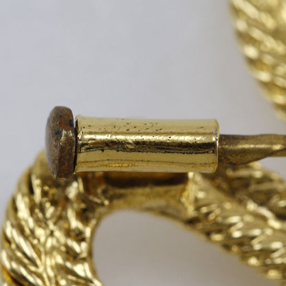 Chanel Clover CC Logo Vintage Gold Plated 28 Brooch — view 6