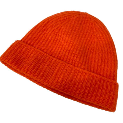 Versace Knit Hat Orange Wool Cashmere — view 2