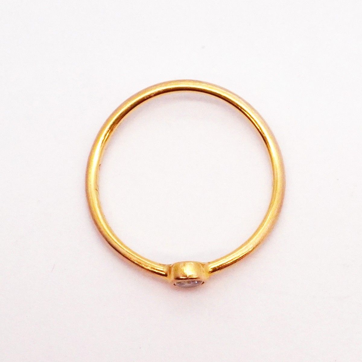 Tiffany & Co Ring Wave Single Row 18k Pink Gold Diamond — view 3