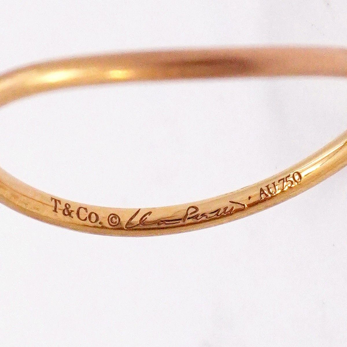 Tiffany & Co Ring Wave Single Row 18k Pink Gold Diamond — view 4