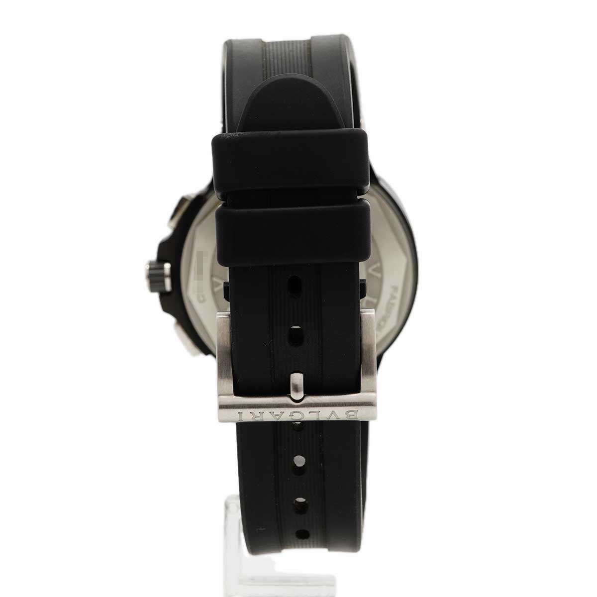 Bvlgari Bulgari Diagono Ultra Nero Chronograph Black Dial Watch — view 7
