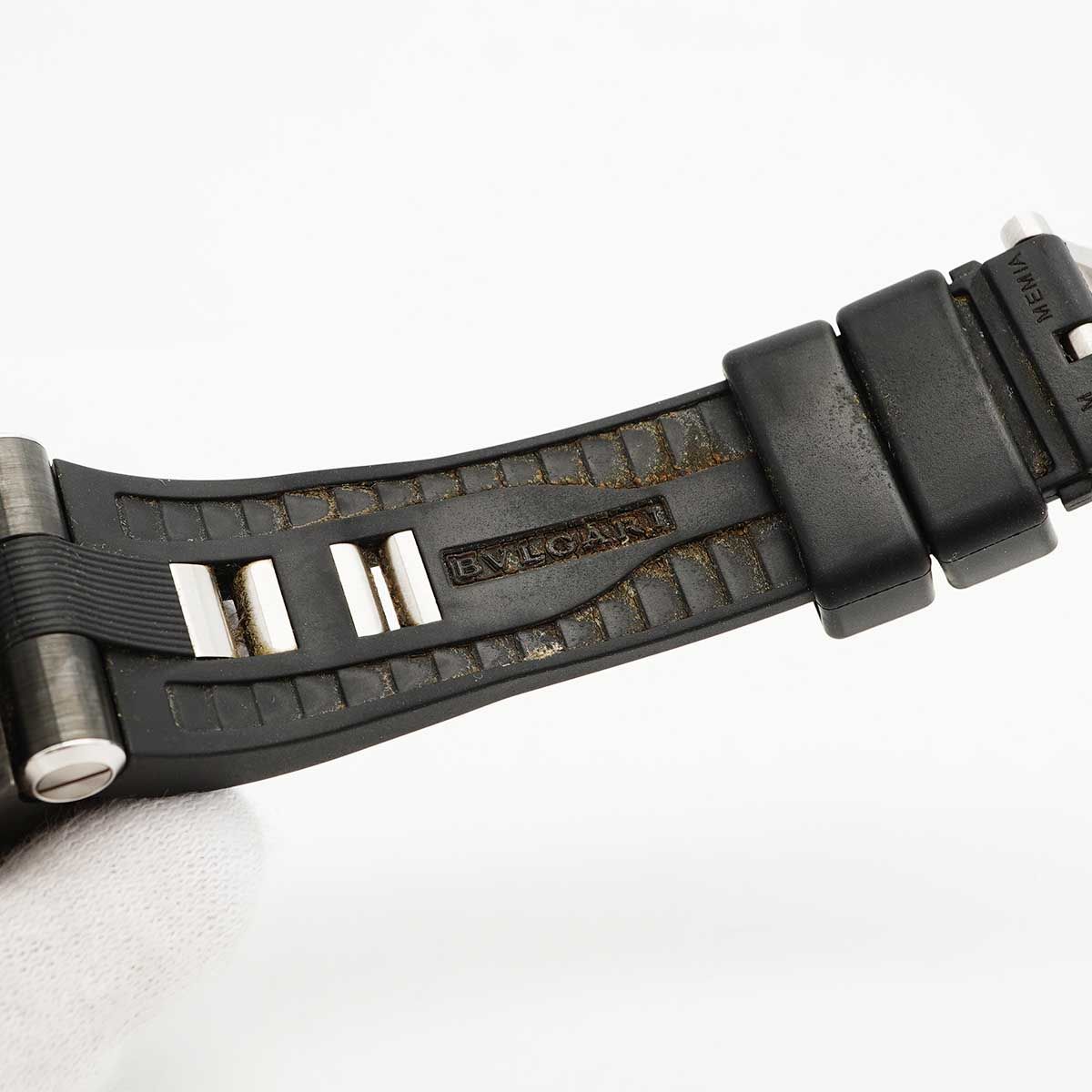 Bvlgari Bulgari Diagono Ultra Nero Chronograph Black Dial Watch — view 6