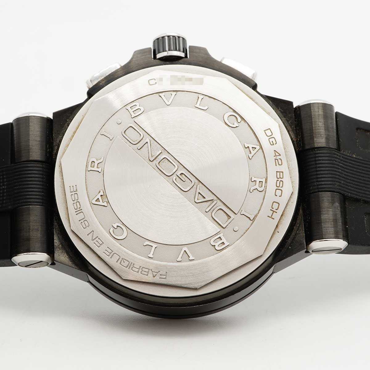 Bvlgari Bulgari Diagono Ultra Nero Chronograph Black Dial Watch — view 5
