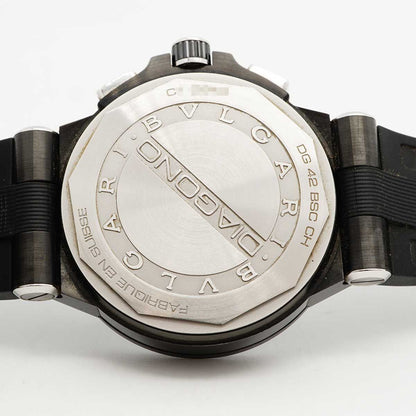 Bvlgari Bulgari Diagono Ultra Nero Chronograph Black Dial Watch — view 5