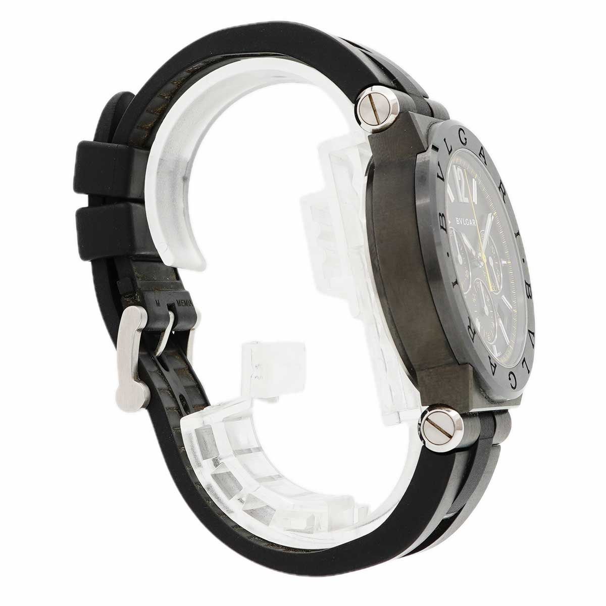 Bvlgari Bulgari Diagono Ultra Nero Chronograph Black Dial Watch — view 3
