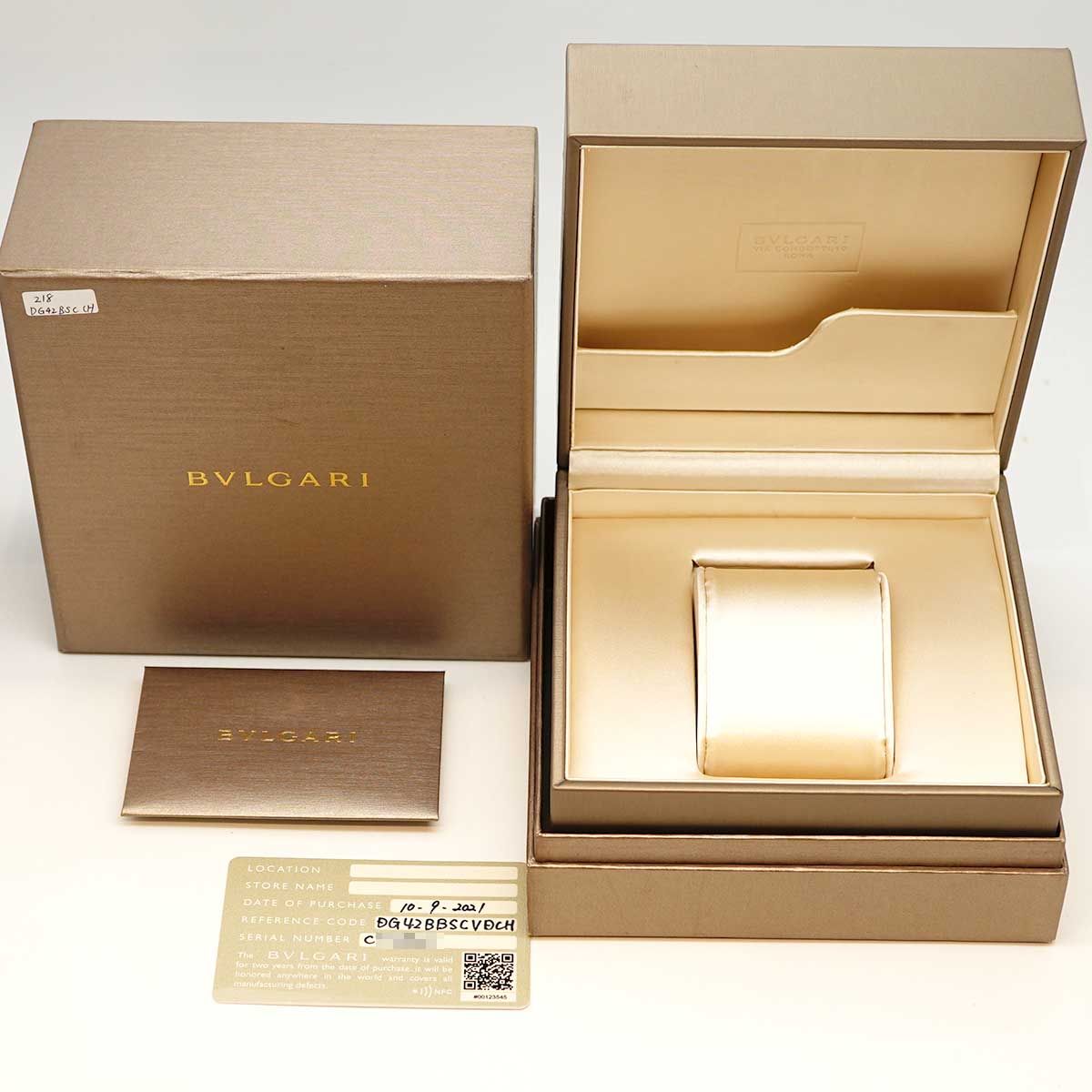 Bvlgari Bulgari Diagono Ultra Nero Chronograph Black Dial Watch — view 9