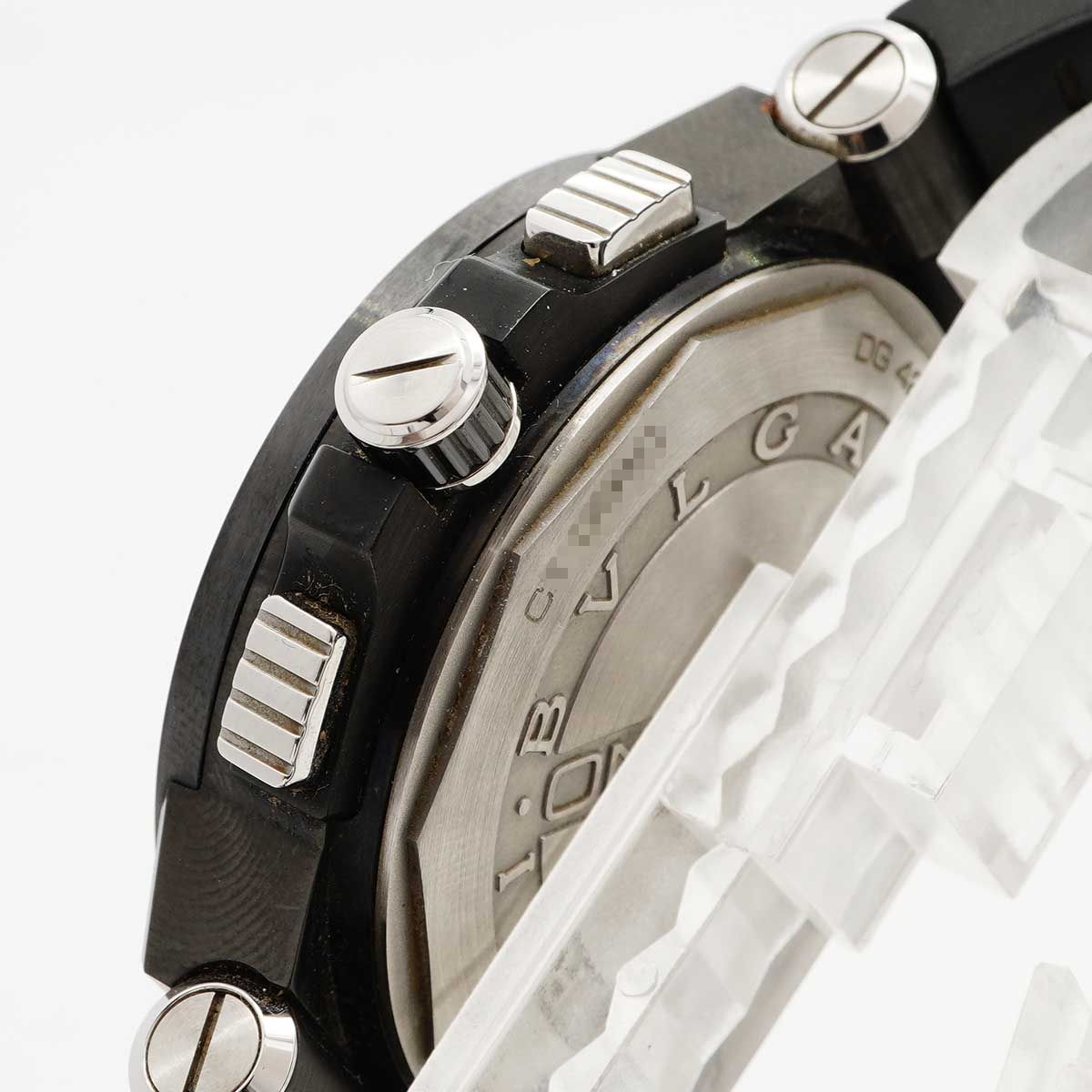 Bvlgari Bulgari Diagono Ultra Nero Chronograph Black Dial Watch — view 8