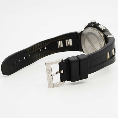 Bvlgari Bulgari Diagono Ultra Nero Chronograph Black Dial Watch — view 4