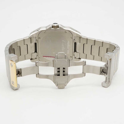 Cartier Santos 100 LM Silver Dial Watch — view 4