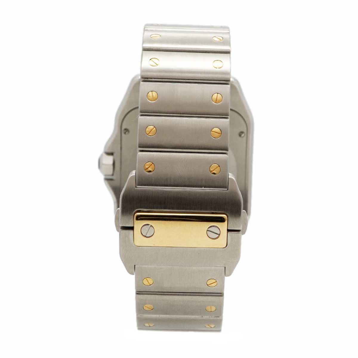 Cartier Santos 100 LM Silver Dial Watch — view 8