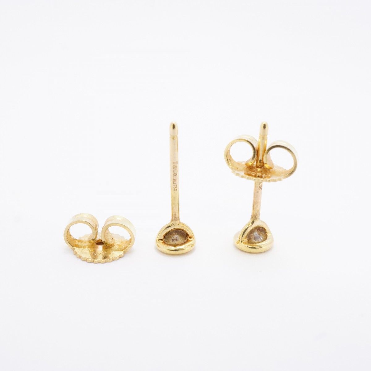 Tiffany & Co Earrings by the Yard 18k Yellow Gold Diamond — view 3