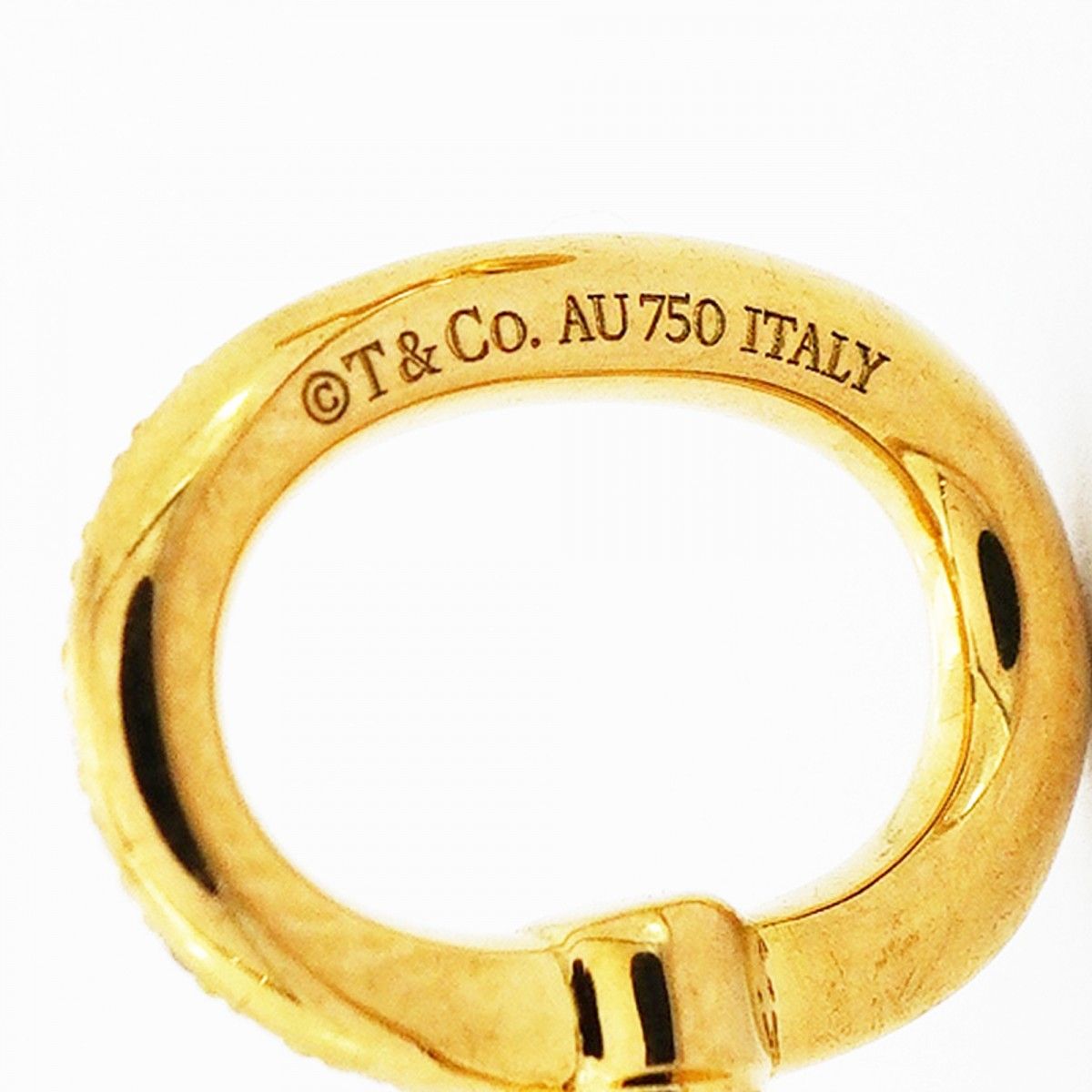 Tiffany & Co Bangle Ovalki Wire 18k Yellow Gold Diamond Bracelet — view 5