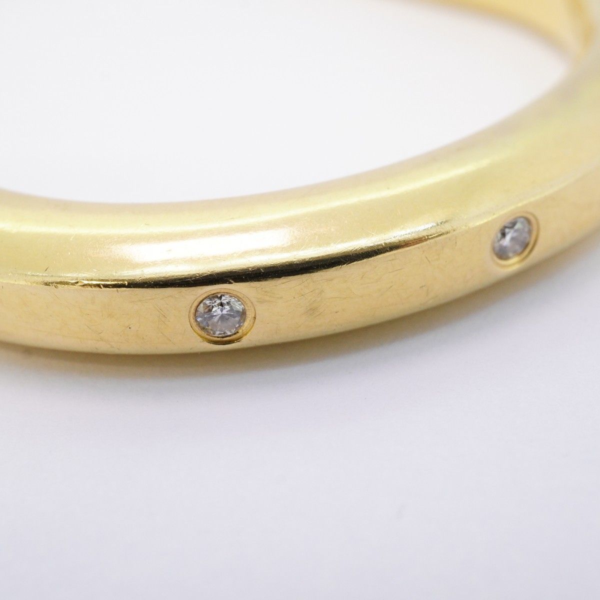Tiffany & Co Bangle Lock 18k Yellow Gold Diamond Bracelet — view 7