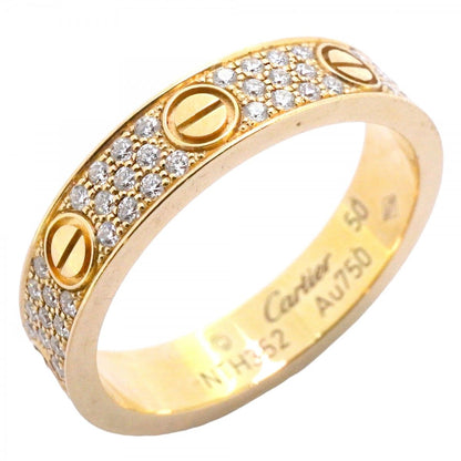 Cartier Ring Mini Love Full Pave 18k Yellow Gold Diamond