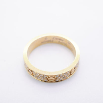 Cartier Ring Mini Love Full Pave 18k Yellow Gold Diamond — view 3