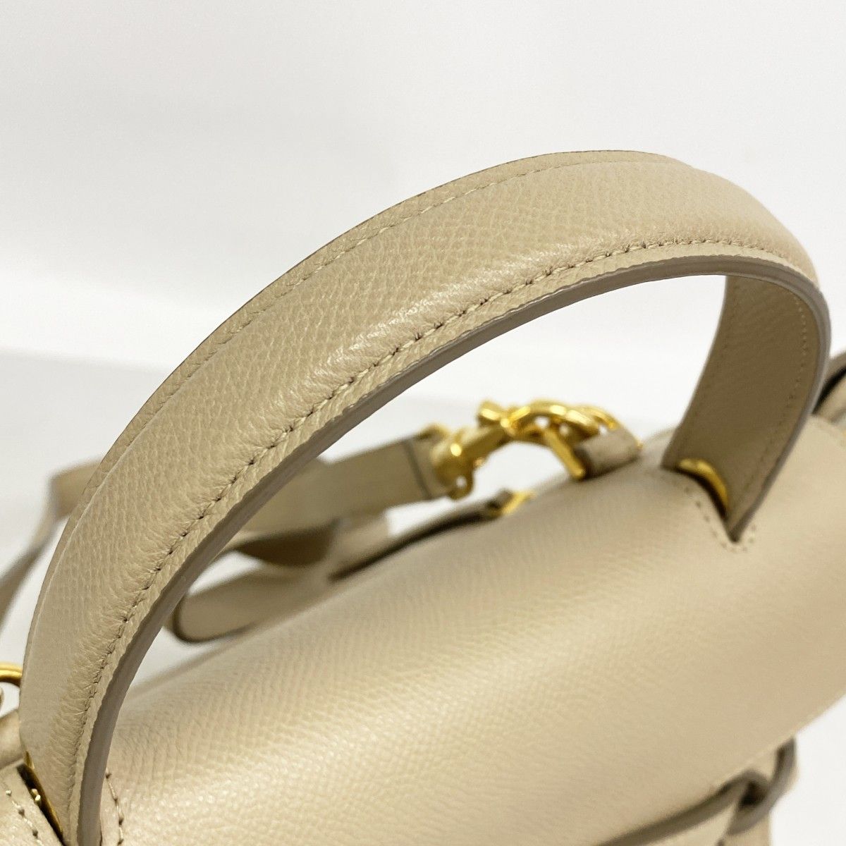 Celine Belt Bag Leather Beige Gold 2-Way — view 9