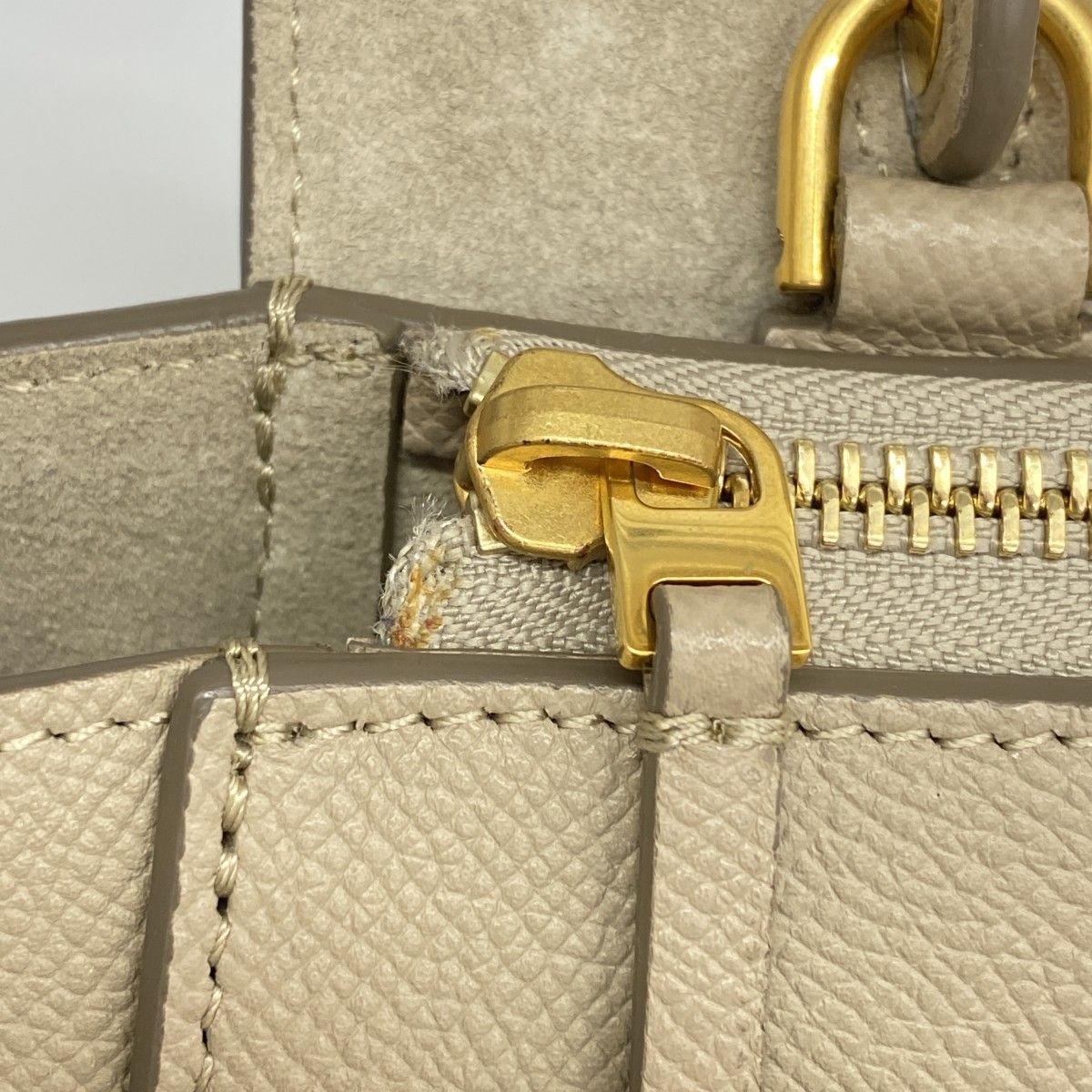 Celine Belt Bag Leather Beige Gold 2-Way — view 6