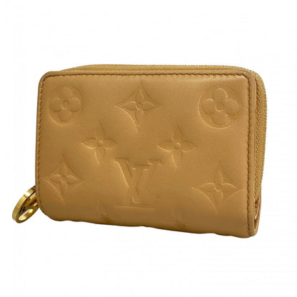 Louis Vuitton Wallet Monogram Embossed Portefeuille Lou Camel
