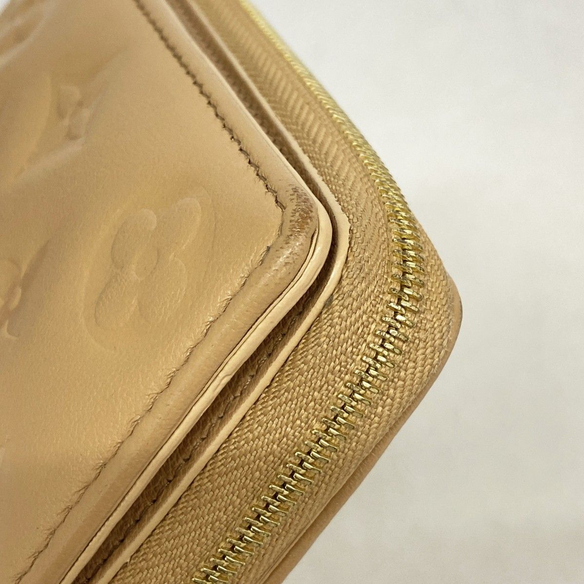 Louis Vuitton Wallet Monogram Embossed Portefeuille Lou Camel — view 5