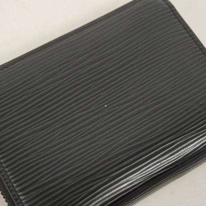 Louis Vuitton Coin Case Epi Zippy Purse Noir — view 5