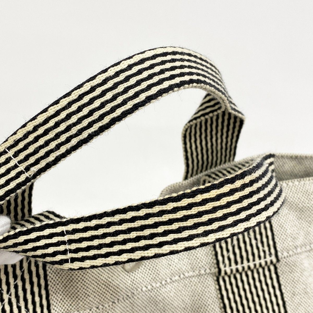 Hermes Tote New Fourre Tout Canvas Gray Silver — view 8