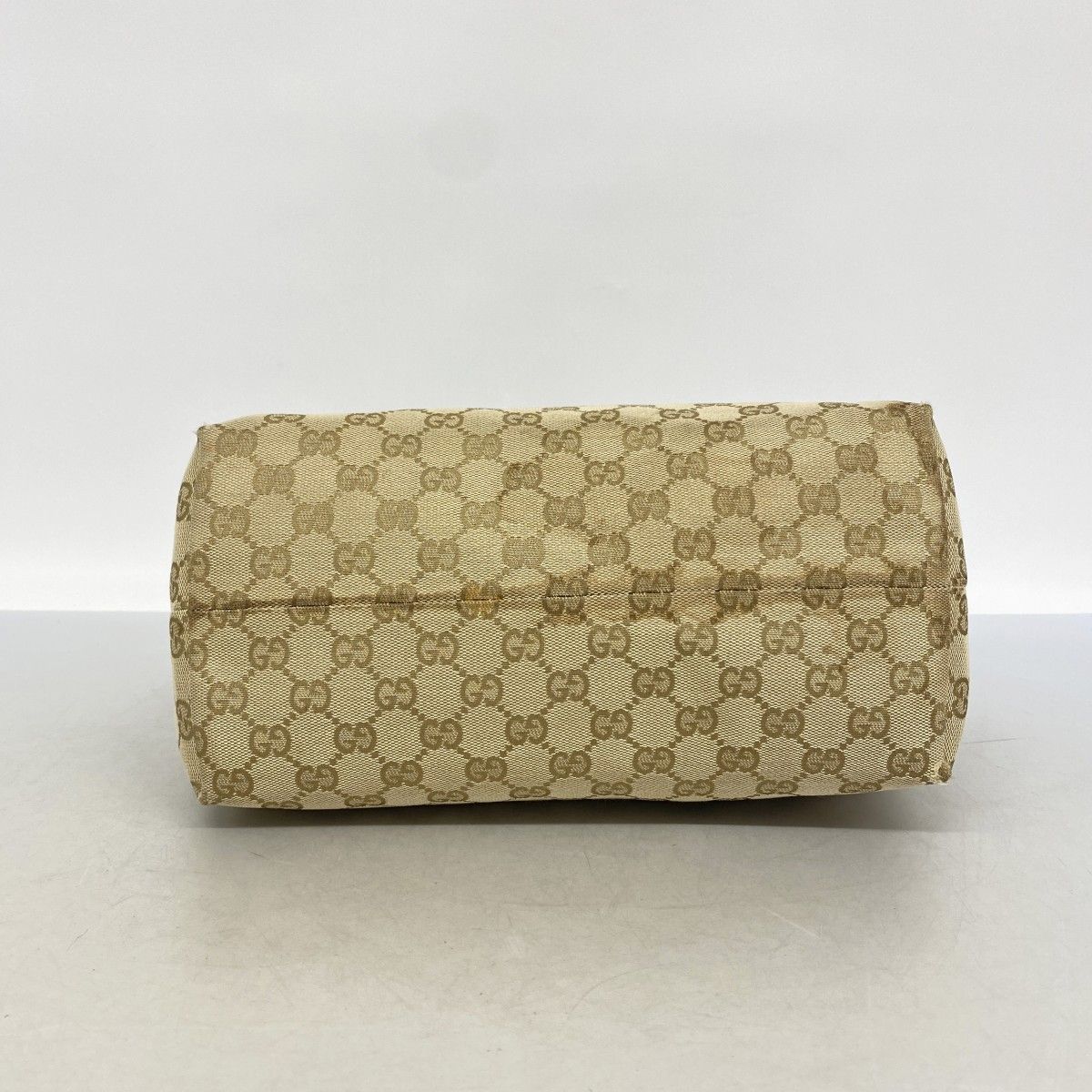 Gucci Tote GG Canvas Brown Beige Gold — view 3