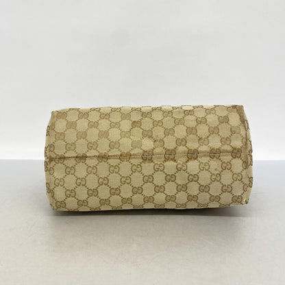 Gucci Tote GG Canvas Brown Beige Gold — view 3
