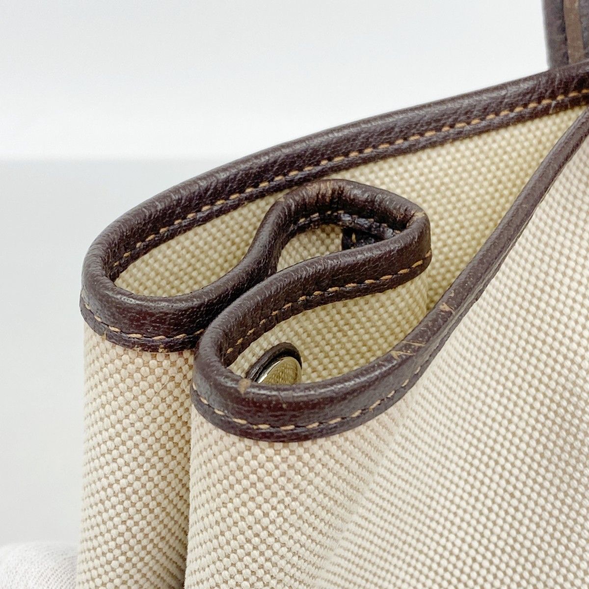 Hermes Tote Garden Party PM Toile Ash Brown Silver — view 7
