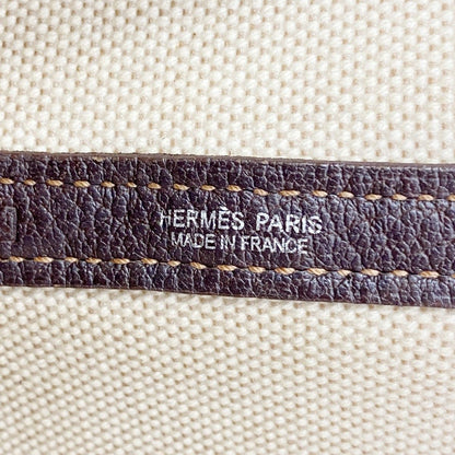 Hermes Tote Garden Party PM Toile Ash Brown Silver — view 5