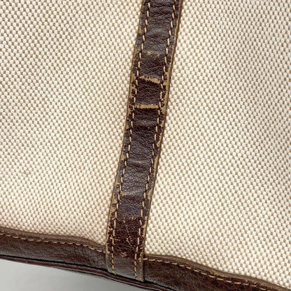 Hermes Tote Garden Party PM Toile Ash Brown Silver — view 8