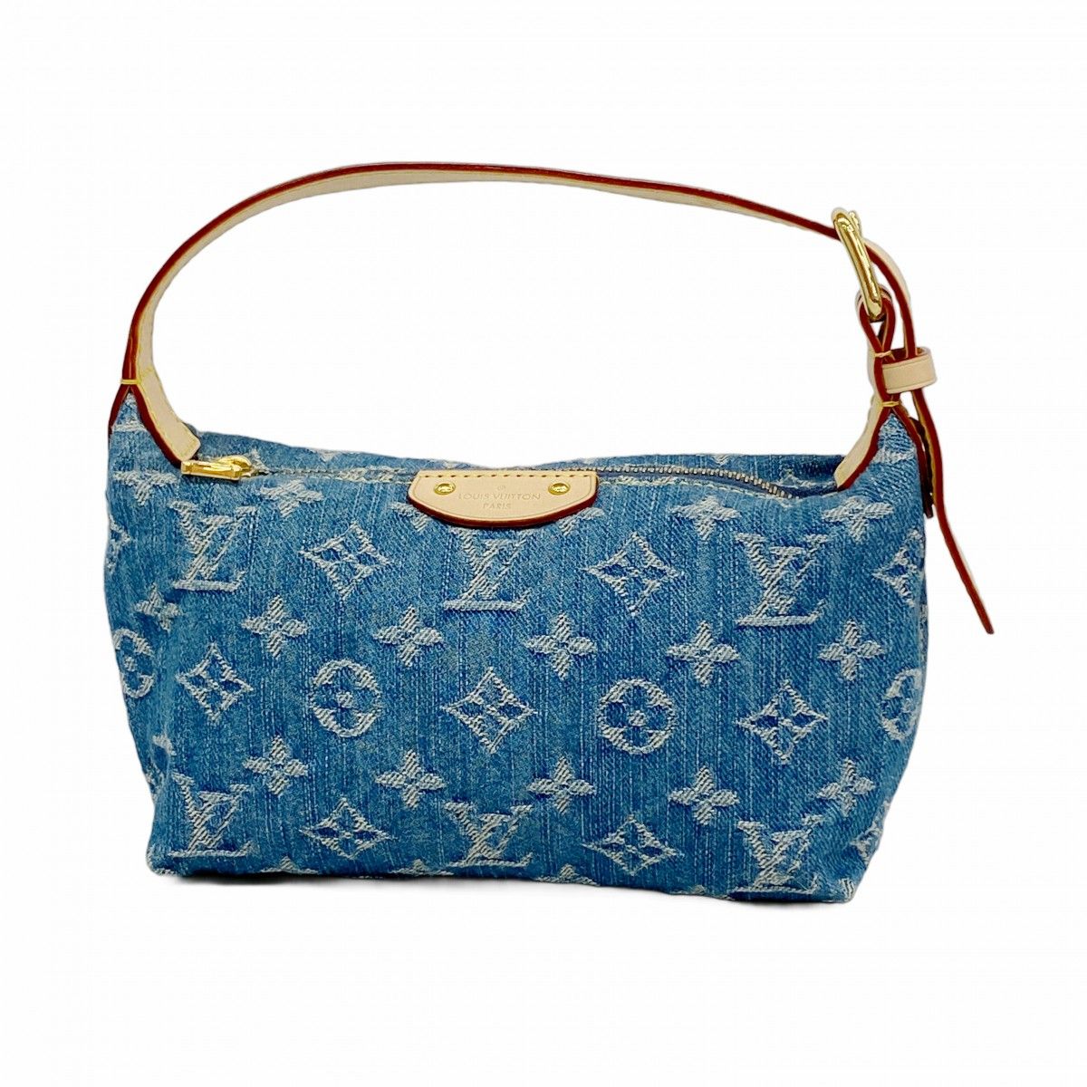 Louis Vuitton Handbag Monogram Denim Pochette Hills Blue