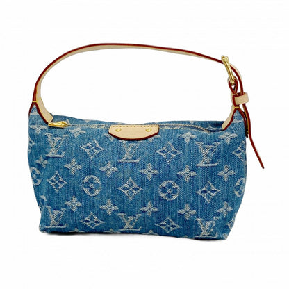 Louis Vuitton Handbag Monogram Denim Pochette Hills Blue