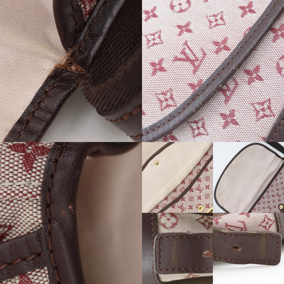 Louis Vuitton Belanger Monogram Mini Canvas Cherry Red Shoulder Bag — view 8