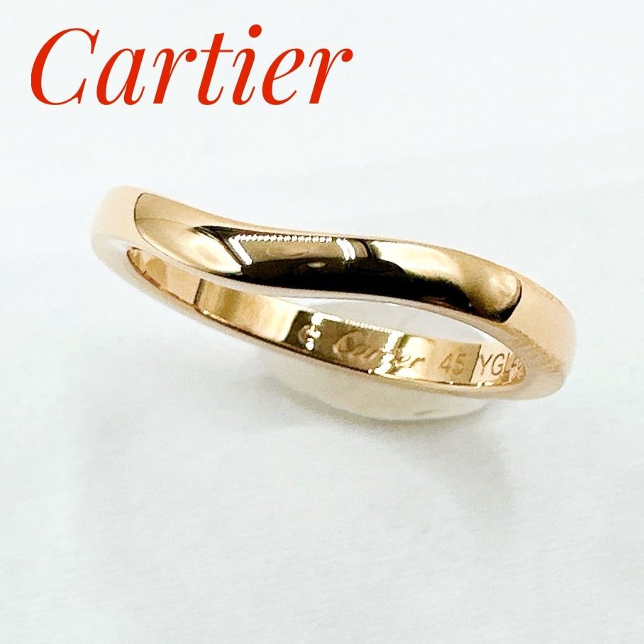 Cartier Ballerina Wedding Pink Gold Ring 45 No 5
