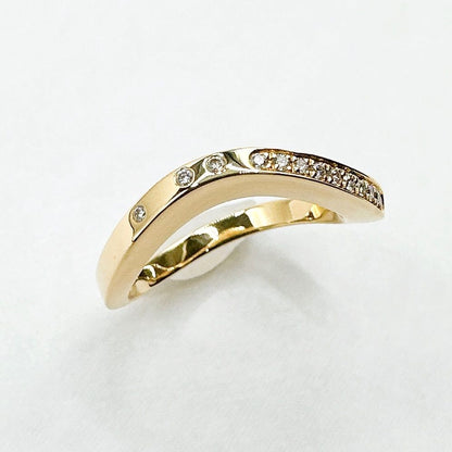 Cartier Ballerina Diamond Yellow Gold Ring 47 No 7 — view 3