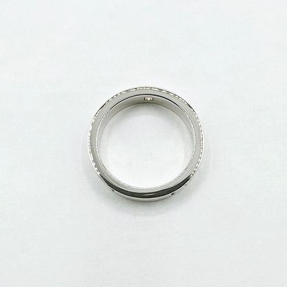 Bvlgari Double Logo Diamond White Gold Ring — view 5